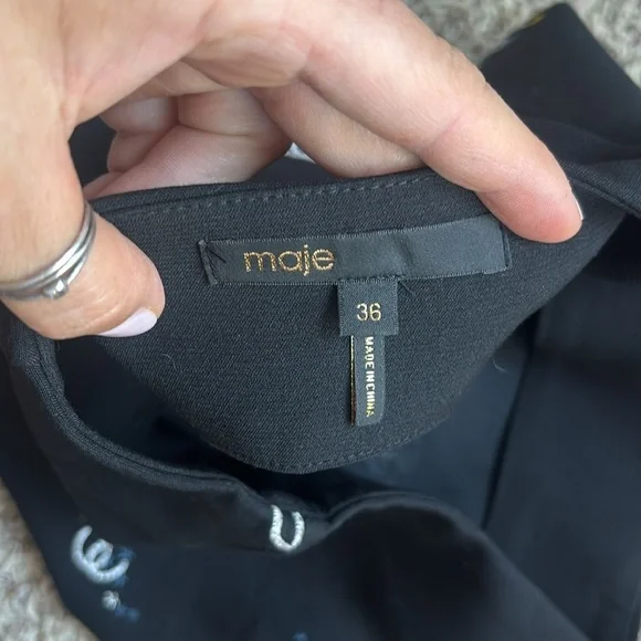 MAJE Horse shoe and stars embroidered skirt - Picture 9 of 10